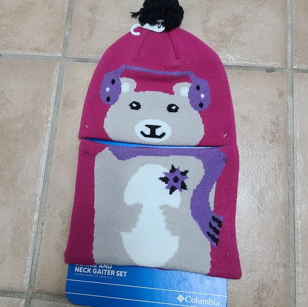 Columbia Girls Snow More Hat And Gaiter Set